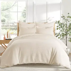Cloud Waffle Cream King Duvet Set - Levtex Home