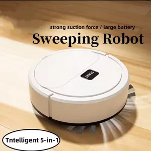 2026 Smart Sweeping Robot Mini Silent Vacuum Cleaner Sweep Mop Brush 5-in-1 Multi-function Cleaning Machine for Home