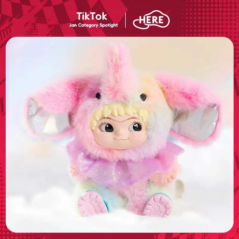 WAKUKU-Dreamy Colorful Elephant Vinyl Pendant Collect dolls