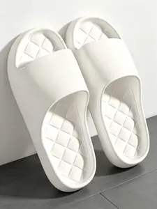 Men's Fashion Home Thick Sole Slippers, Comfortable Soft Eva Material, Non-Slip, Casual Wear for Indoor & Outdoor, All Seasons