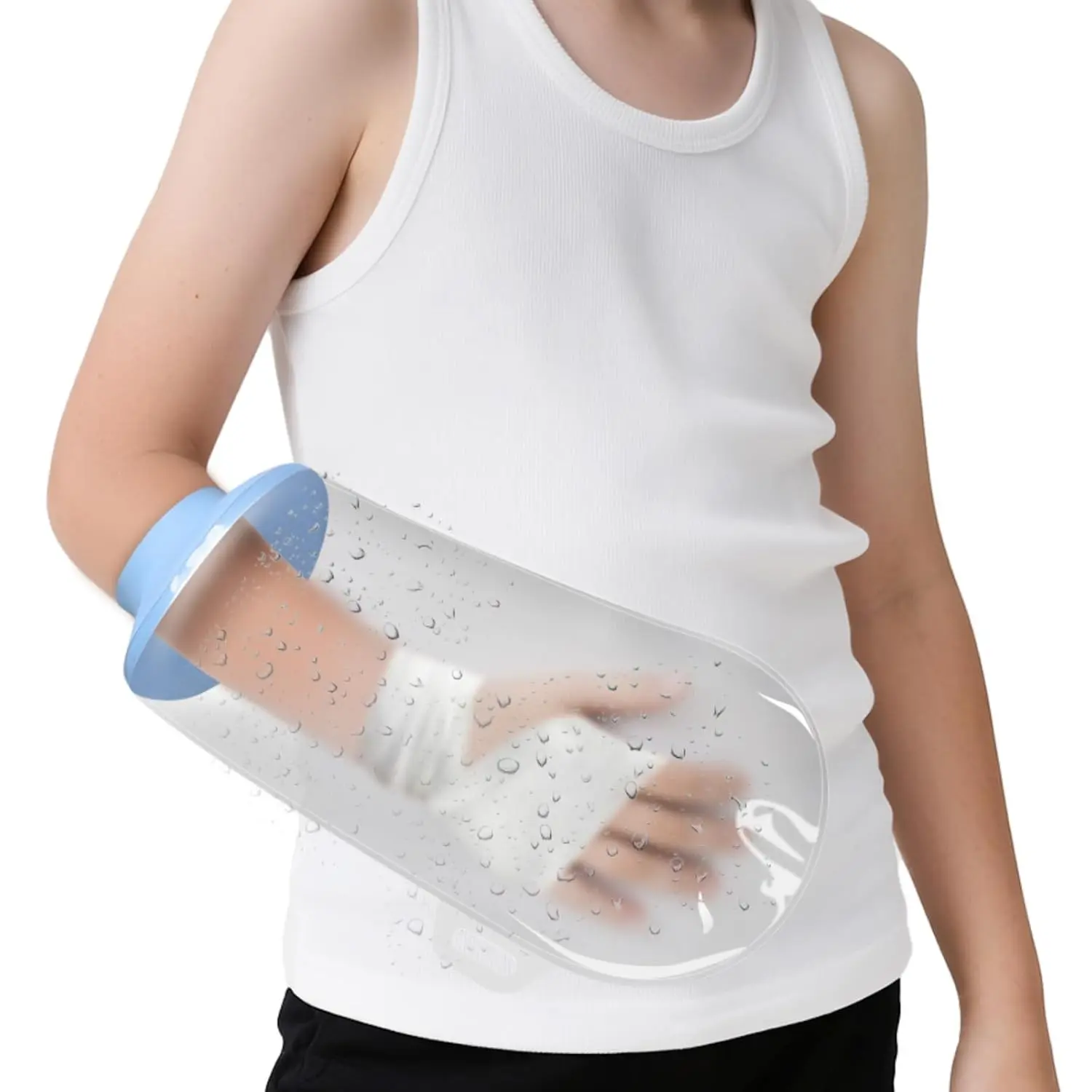 Cast Covers for Shower Arm Waterproof Kid Arm Cast Cover for Shower After Surgery Reusable Child Youth/Toddler Cast Protector for Broken Elbow Hand Wrists, 12''