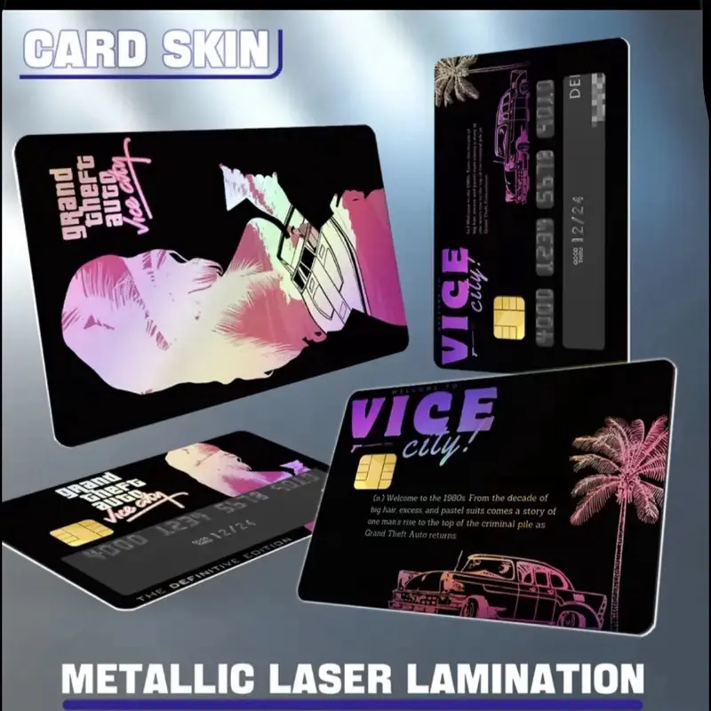 GTA Vice City Card Skin decal card skin sticker sheet