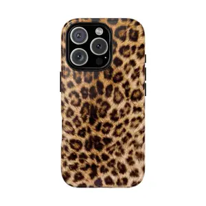Leopard Wild Tough Case For suitable for Samsung Galaxy 23 24 25 5G iPhone 17 ProMax Air 16 plus cases  15 pro max 14, 13, 12 with screen protector |     Beautiful phone case |     Shockproof protective case |     Smart  phone case |     a gift for girls