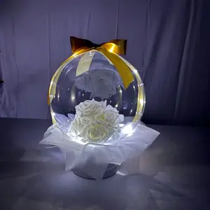 "Whispers of Gold" Flower Bouquet Balloon Centerpiece Decorative Decor Gift Plants