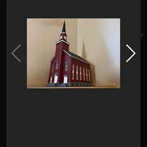 HO Scale Church Model Kit for Tabletop Scenery Railroad Scenery Detailed Miniature Building for Model Train Layouts