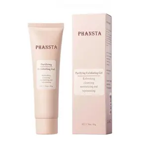 Phansta Cleansing Exfoliating Gel, Hydrating Exfoliant, Face and Body Purifying Scrub, 50g, Removes Dead Skin Cells, Deep Cleaning, Skincare Essential