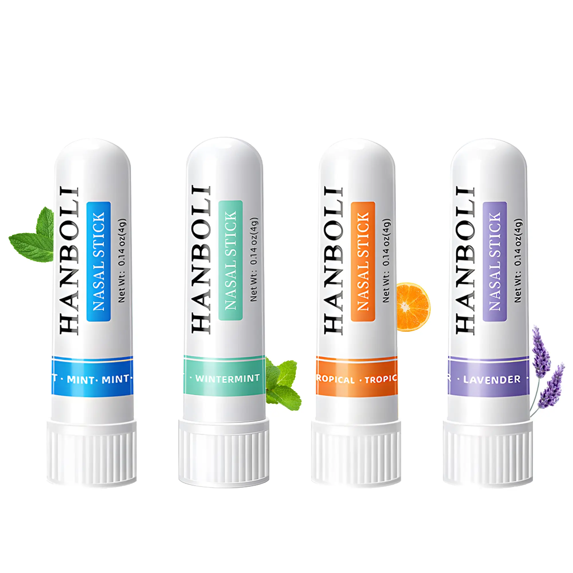 Natural Vapor Sticks 4 Pack - Instant Sinus Congestion Relief Energy Boost Stress Relief Cool Refreshing Sensation for Daily On-The-Go Use 16g Each