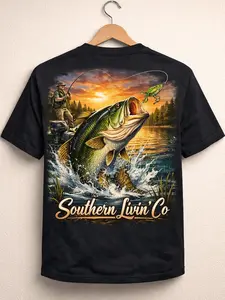 Southern Livin' Co. Bass fishing Crew Top