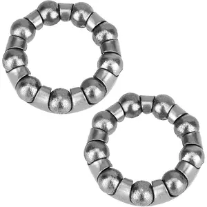 Bike Ball Crank Bearing Stainless Steel 1/4 inch x 9 Balls Bike Crank 4Pcs Replacement Mountain Bike Parts Repair Accessories for Bicycle Crank Bottom Brac2026