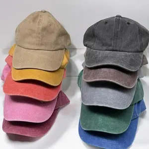 100% Cotton Blank Baseball Caps, Plain Blank Wholesale Bulk Hats, Pigment Dyed Unisex Hats, Adams Baseball Hat, Summer Cap, Unstructured Cap