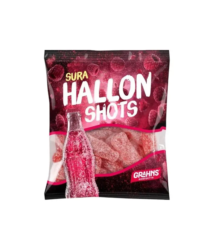 Sour Raspberry Shots - 80g Swedish Candy Sour Raspberry Shots - 80g Swedish Candy