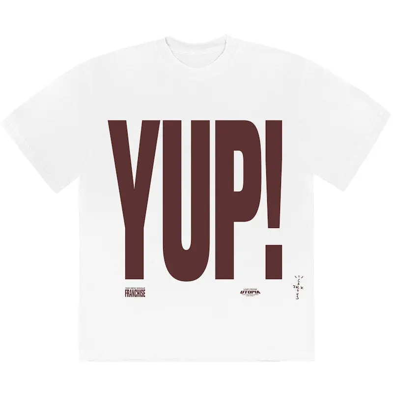 Travis Scott Franchise Promo YUP! T-Shirt White (men) by StockX