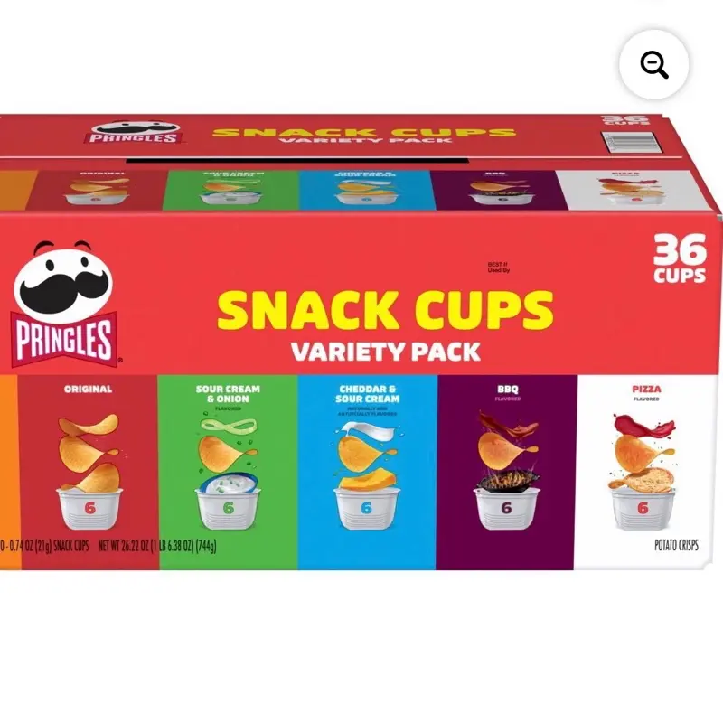 Potato Crisps Snack Cups, Variety-Pack Chips, 0.67 oz, 36 Count