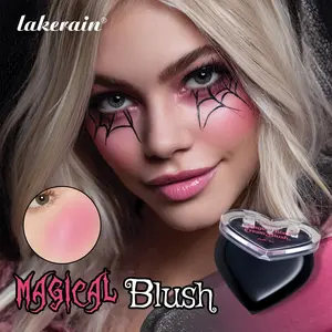 Long-Lasting Color-Changing Blush Cream, Multi-Functional Pigmented Makeup Cream, Waterproof & Sweatproof Formula, Natural Flush Cheek Stain, Dual-Use for Cheeks & Lips, Builds Dimensional Halloween Makeup Look, Suitable for All Skin Tones, Cosmetics