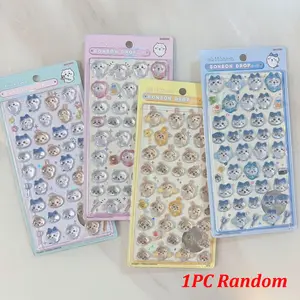 3D Jelly Crystal Stickers, Cute Cartoon Anime Decorative Decals for Phone Case & Tablet DIY Decoration