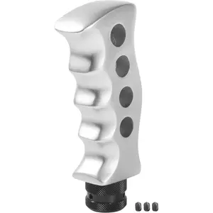 Car Gear Shift Knob,Automatic Shift Knob,Car Accessories,Car Grip Knife Handle Gear with Screws and Spanner,Replacement for Manual Vehicle (Silver)