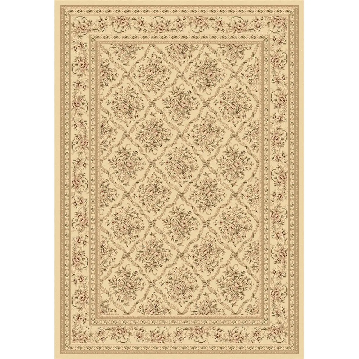 Dynamic Rugs Legacy 5.3x7.7 Anti-Static Area Rug, LE6958018100 58018-100 Model - Ivory, Anti-Static Area Rugs