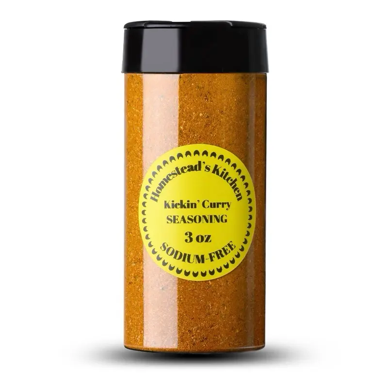 Kickin’ Curry Seasoning Curry Powder Blend Mild Indian Starter Gift Set Organic Flavor Spice