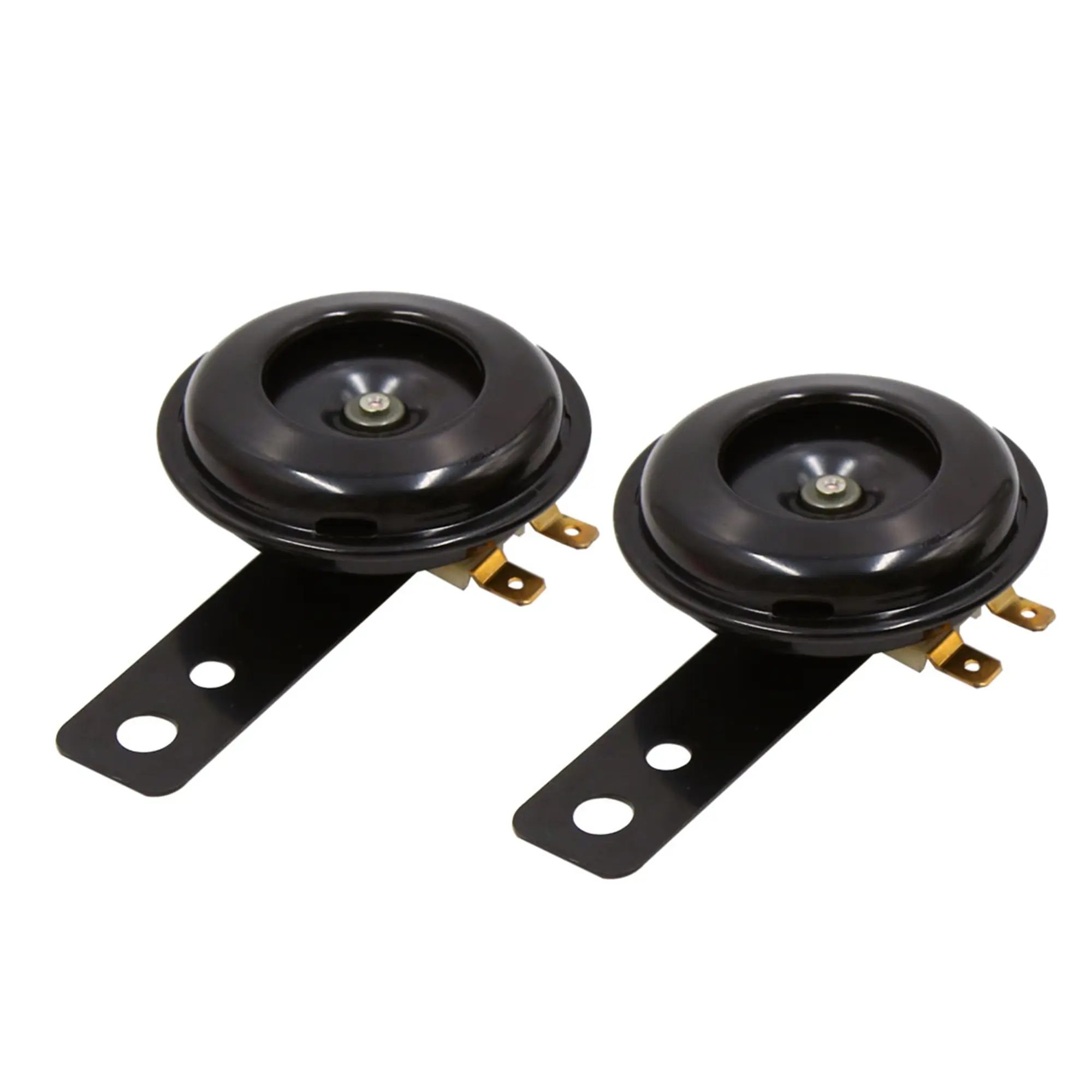 2pcs Universal Motorcycle Electric Horns Loudspeaker 6V 85db Waterproof Round Loud Horn Speakers