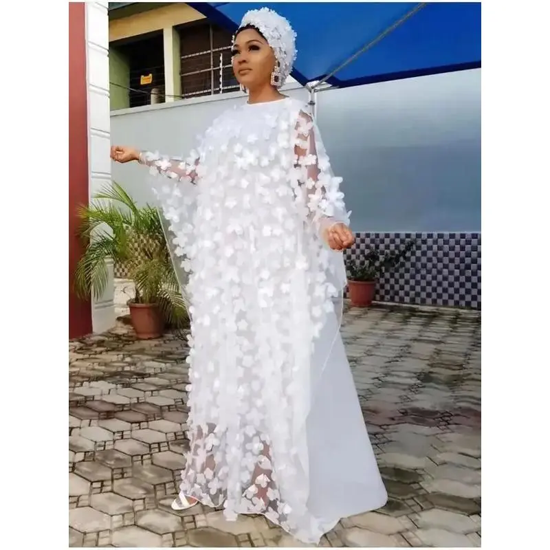 Women's 2026 Dubai Luxury Chiffon Abaya - Modest Style Dress, Boubou Muslim Caftan Marocain, Thobe for Summer Wedding Events