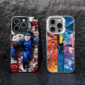 Cool Invincible Phone Case For IPhone 16 15 14 13 12 11 Pro Max Plus Color Shockproof Back Silver Cover