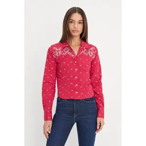 DOLLY TAILORED POPLIN SHIRT | FLARE BANDANA PRINT