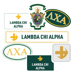 Lambda Chi Alpha Fraternity Brand Focus Sticker Sheet