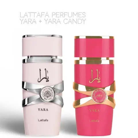 Lattafa Perfumes Yara + Yara Candy 100ml (3.4oz) - Fragrance Collection Starter Pack - Fragrance Gift Bundle cologne