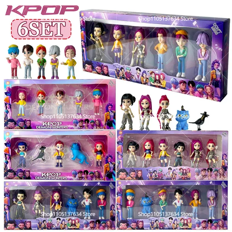 2026 New Kpop Devil Hunter Rumi Zoe Mira Anime Design PVC Action Figures (01-1pcs), Collectible Toys, Model Figure, Desktop Decor, Polyvinyl Chloride Character Trinkets for Kids' New Year Gifts