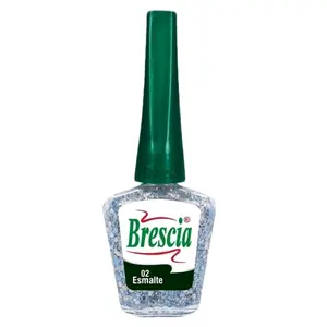 Brescia Maxi Glitter Nail Polish Glossy Finish Esmalte High-Quality Raw Materials Excellent Adhesion Coverage Durable Flawless Manicure