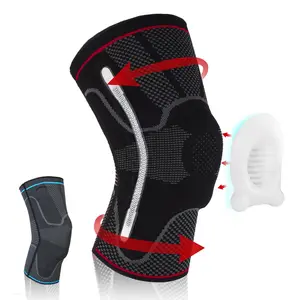 Tinylemon Professional Knee 25-30 mmHg Brace with Detachable Patella Gel Pads for Men & Women - Ideal for Running, Meniscus Tear, ACL, Arthritis, Joint Pain Relief - Comfortable & Breathable Neoprene Fabric