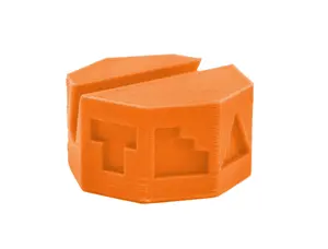 Fingerboard Display Stand - Octagon Edition - Tangerine Colorway
