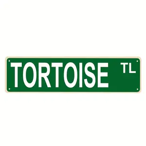 1 count, "TORTOISE TL" Metal Tin Sign (16x4inch/ 40cm * 10cm), Vintage Plaque Decor Wall Art, Wall Decor, Room Decor, Home Decor, Restaurant Decor, Bar Decor, Cafe Decor, Garage Decor, Water-proof, Dust-proof