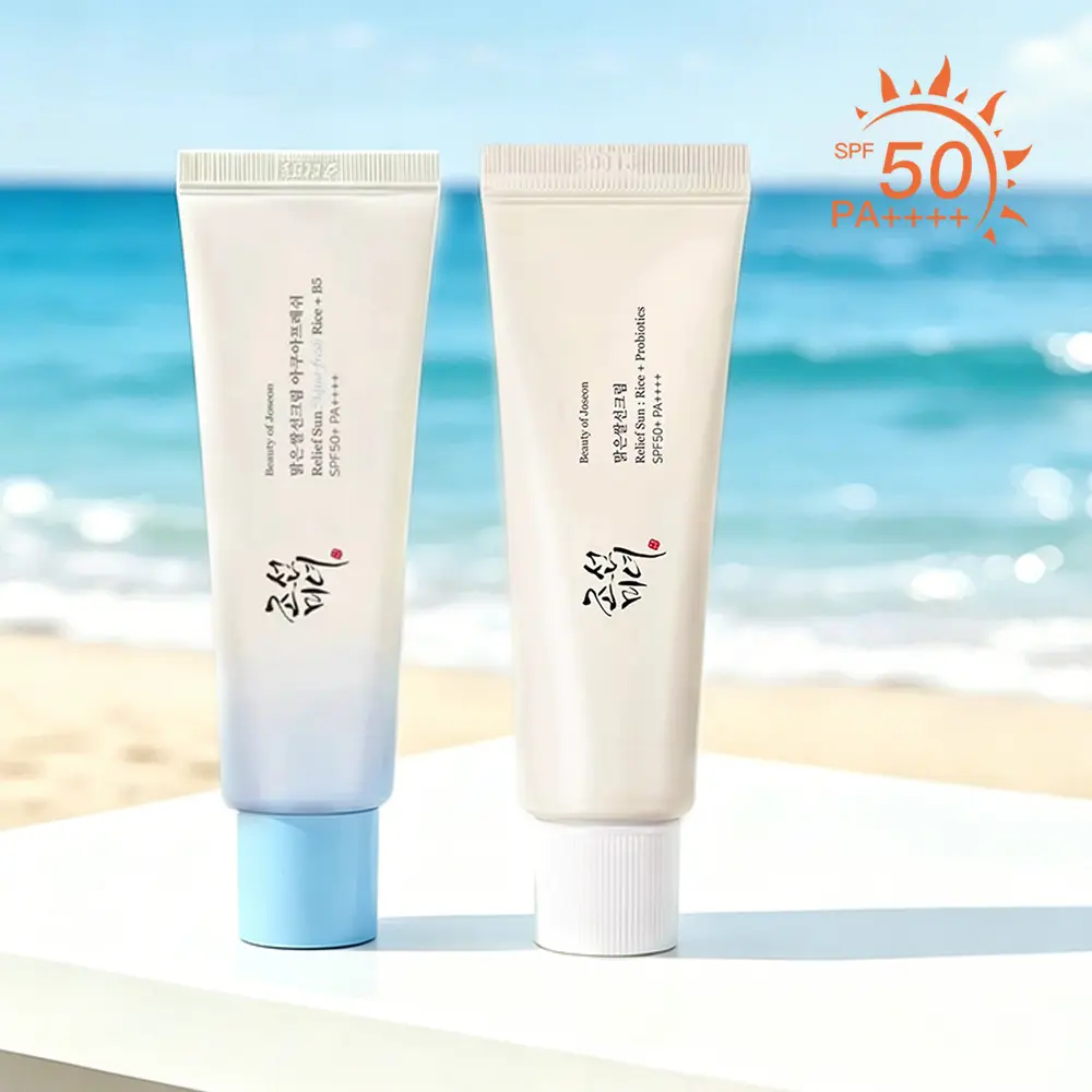 Beauty of Joseon Relief Sun Rice Niacinamide Probiotic Face Sunscreen - SPF50+ PA++++, 50ml Mild Korean Facial Sunscreen, Lightweight No White Cast Hydrating UV Protector for Sensitive Skin Tones Prone to Redness