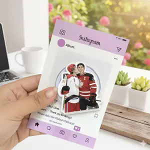 Heated Rivalry & Hollanov Inspired Phone Grip – Team Rozano Acrylic Folding Phone Stand, Gay Romantic Gift