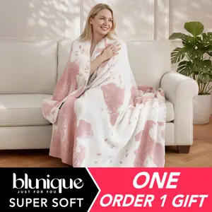 【Memorial Day Deals】BLUNIQUE Leopard Blanket | Elegant Comfort Ultra Soft Cozy Animal Print Blanket for Couch, Bed, Sofa | Lightweight Western Decor Plush Cheetah Throw | Perfect for Women & Teen Girls, Beige | Father's Day Gift Ideas