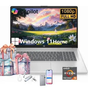 HP 17.3" Student&Business Laptop | Win11 Home | Numeric Keyboard | 32GB RAM | 512GB SSD | Copilot AI | Ryzen 5 7430U | Type-C | Bundle Accessory