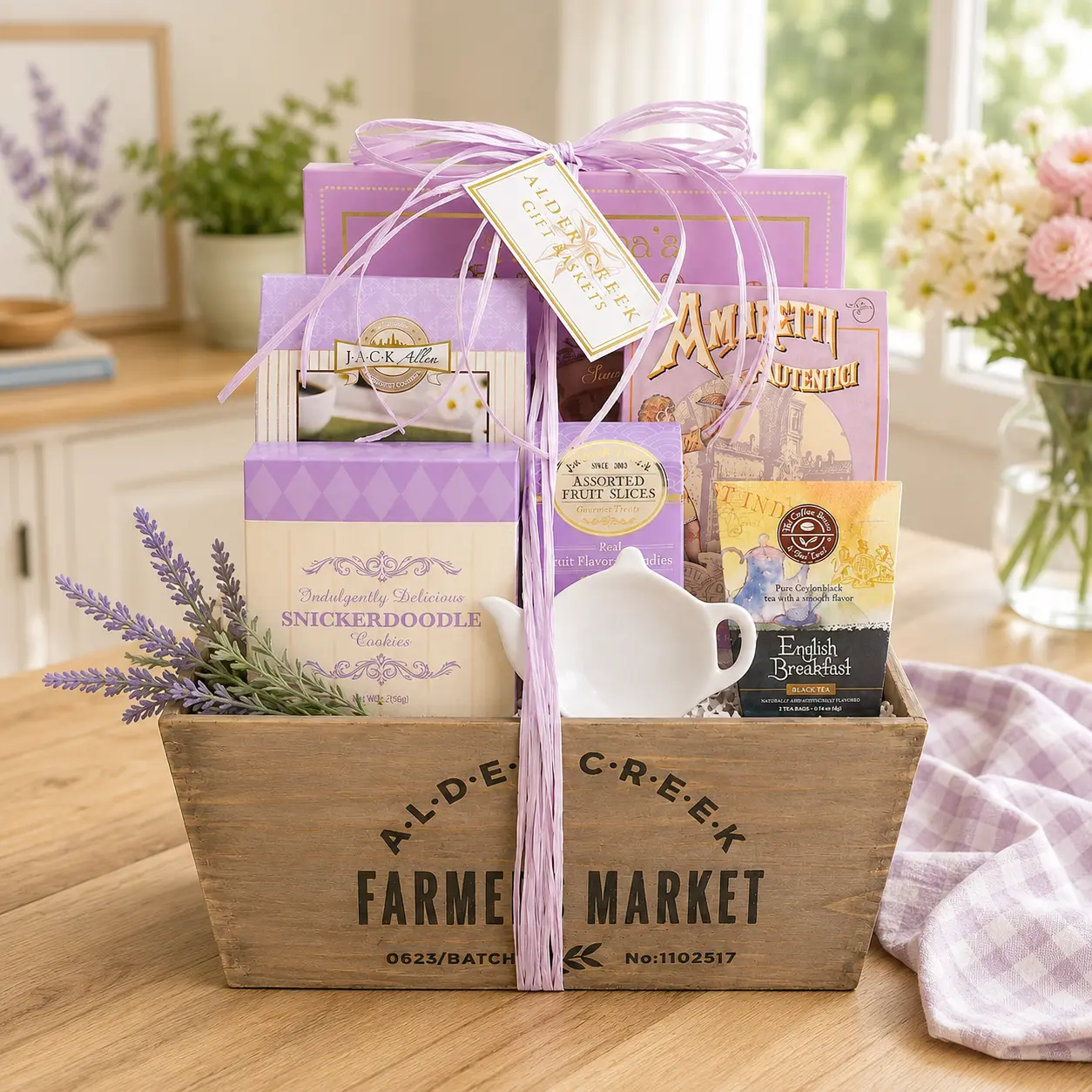 Relaxing Lavender Tea Gift Basket