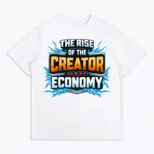 Men's "The Rise of the Creator Economy" T-shirt Bold Graphic Tee for Content Creators & Digital Entrepreneurs Streetwear & Trendy Casual Wear