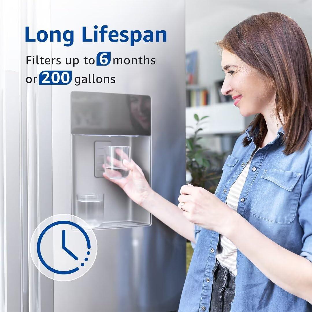 WF3CB Replacement Water Filter, Compatible with Frigidaire WF3CB, Pure Source 3, 706465, 242069601, 242086201, 242017800, WF425, Height 9 inches