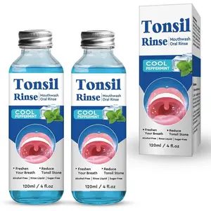 Tonsil Stone Remover, 2Pack Nature Tonsil Stone Mouthwash or Oral Rinse Liquid to Remove Bad Breath, Soothe Dry Mouth & Fresh Breath, Tonsil Stone Removal Liquid, 4Fl Oz Gentle Herbal