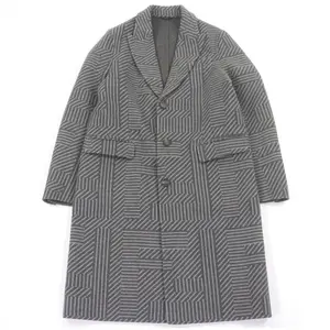 Pre-owned FENDI Wool Small Leather Goods Chester Coat