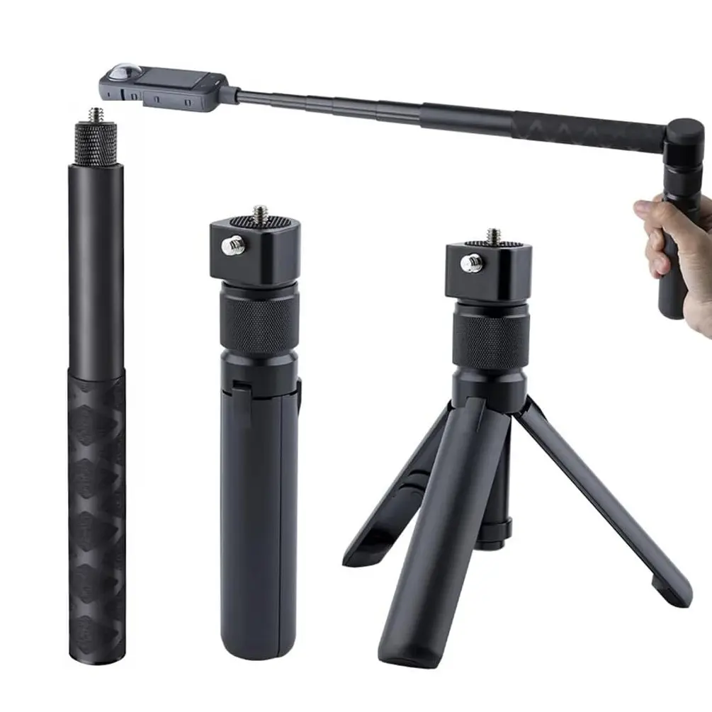 Bullet Time Rotating Handheld Tripod Selfie Stick Set, Phone Selfie Tripod, Selfie Stick Tripods, Compatible with Insta360 X4/x3/go 3s/one Series, Sports Camera Accessories, Photography Camera Accessories, Photography Supplies