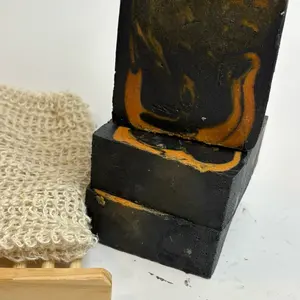 3 bar of Activated Charcoal & Turmeric Soap Bar – Deep Cleansing & Brightening