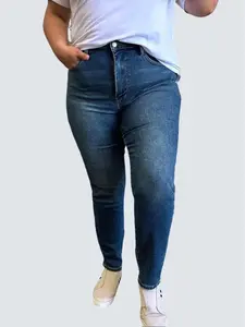 Judy Blue Women's Full-Size Tummy Control High-Waist Skinny Jeans, Comfortable Casual Fit, Hip-Slimming Spandex Womenswear Bottom for Everyday Style