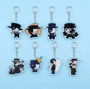 Villainous Black Hat Inspired Acrylic Keychain