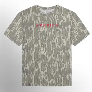 Camo America Bottomland Mossy Oak Bottomland Outdoors Tee - Hunting Camo Shirt, Cotton Soft Stretch, Full Size S-5XL