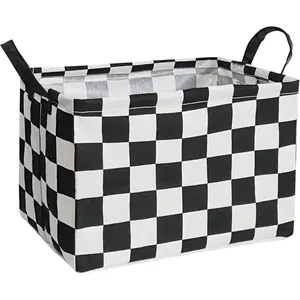 Rectangular Storage Basket Collapsible Organizer Bin Waterproof Toy Box for Organizing Home/Dorm/Kitchen/Pet/Office/Closet/Shelf/Gift Baskets