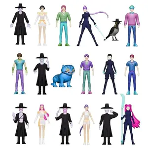 K-POP 18-Piece Fantasy Inspired Mini Figure Set (Bagged) | Collectible Desk Decoration for Home & Office | Compact 5.3–11.5cm Toy Model Collection