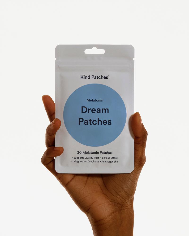 Kind Patches | Dream Patches | 30 Melatonin Patches: supports quality rest, 8 hour effect, Magnesium glycinate, Ashwagandha Healthcare Vitamin